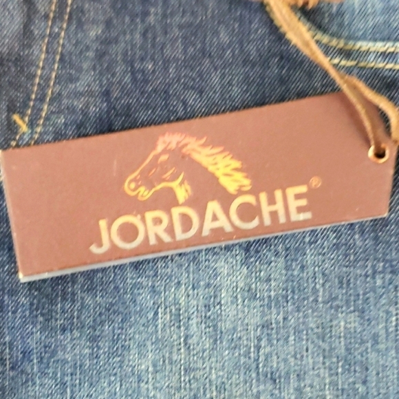 JORDACHE~Size 31/12~Dark Denim Capri Embroidered Stitching, Logo NEW. - Picture 7 of 16